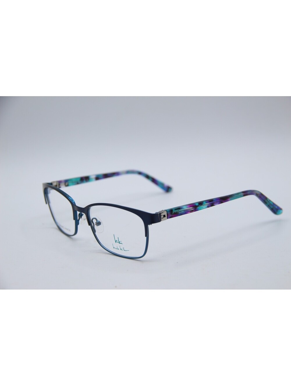Nicole Miller Joss C02 Black Blue Purple Authentic Eyeglasses 51-17-130
